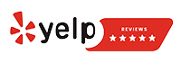 Five star customer rating badge